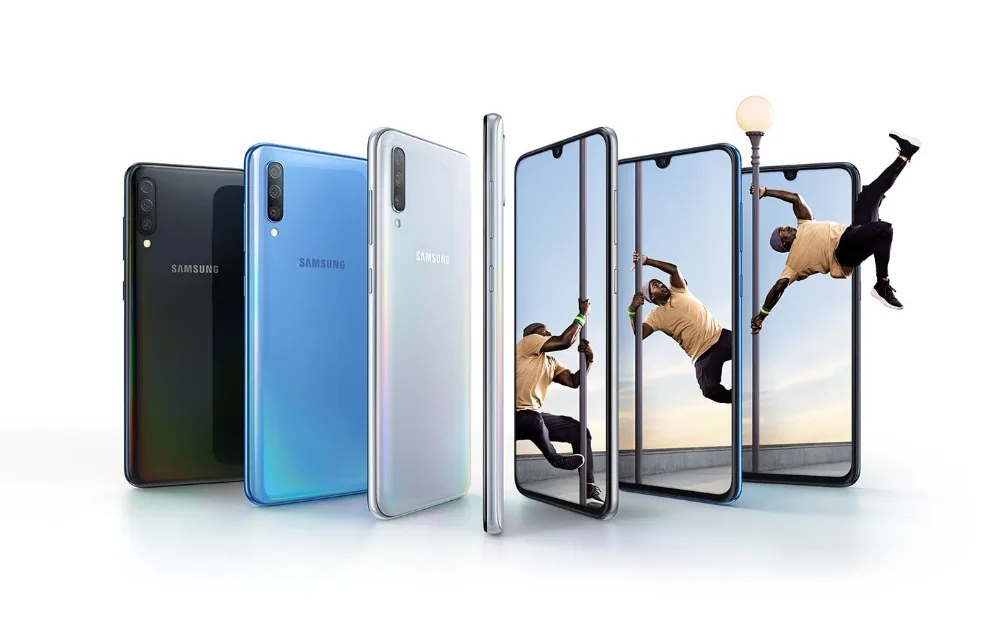 Samsung Galaxy A70 8 Гб 128 ГБ 6," экран капли воды 25 Вт Быстрое зарядное устройство 32 МП фронтальная камера 4500 мАч 4G NFC мобильный телефон