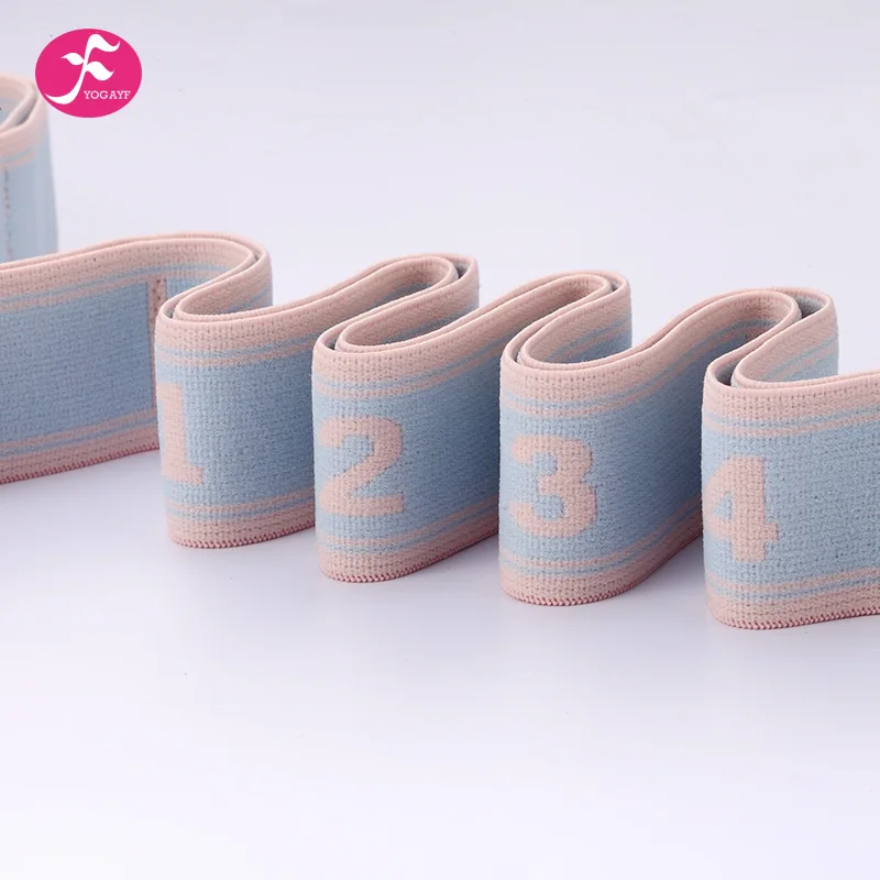 

Yogayf with Numbers Yoga Elastic Band Fitness Women's Shaping Tension Band Power Training Tensile Sports Belt Resistance with Ro