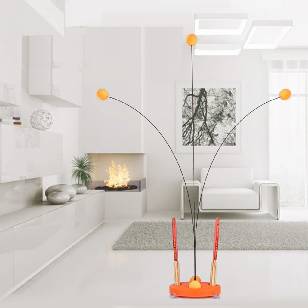 Portable Table Tennis Trainer Table Tennis Soft Shaft Training Machine Elasticity Kid Adult Ping Pong Practice Tool Indoor Game