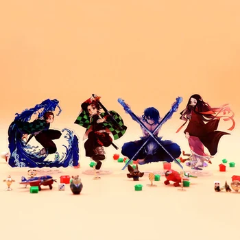 

Action Figure Demon Slayer Kimetsu No Yaiba Kamado Tanjirou Nezuko Acrylic Stand Figure Model Doll Collectible Figure Toys