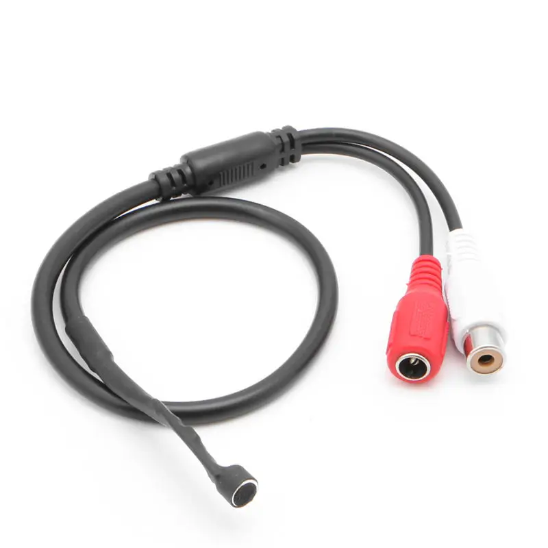 2020 arrival Sensitive Audio Pickup Mic Microphone Cable For CCTV Security Monitor DVR Camera