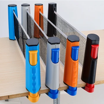 

1 pcs Table tennis nets can be carried with the free retractable net rack, suitable for any table tennis table outdoor