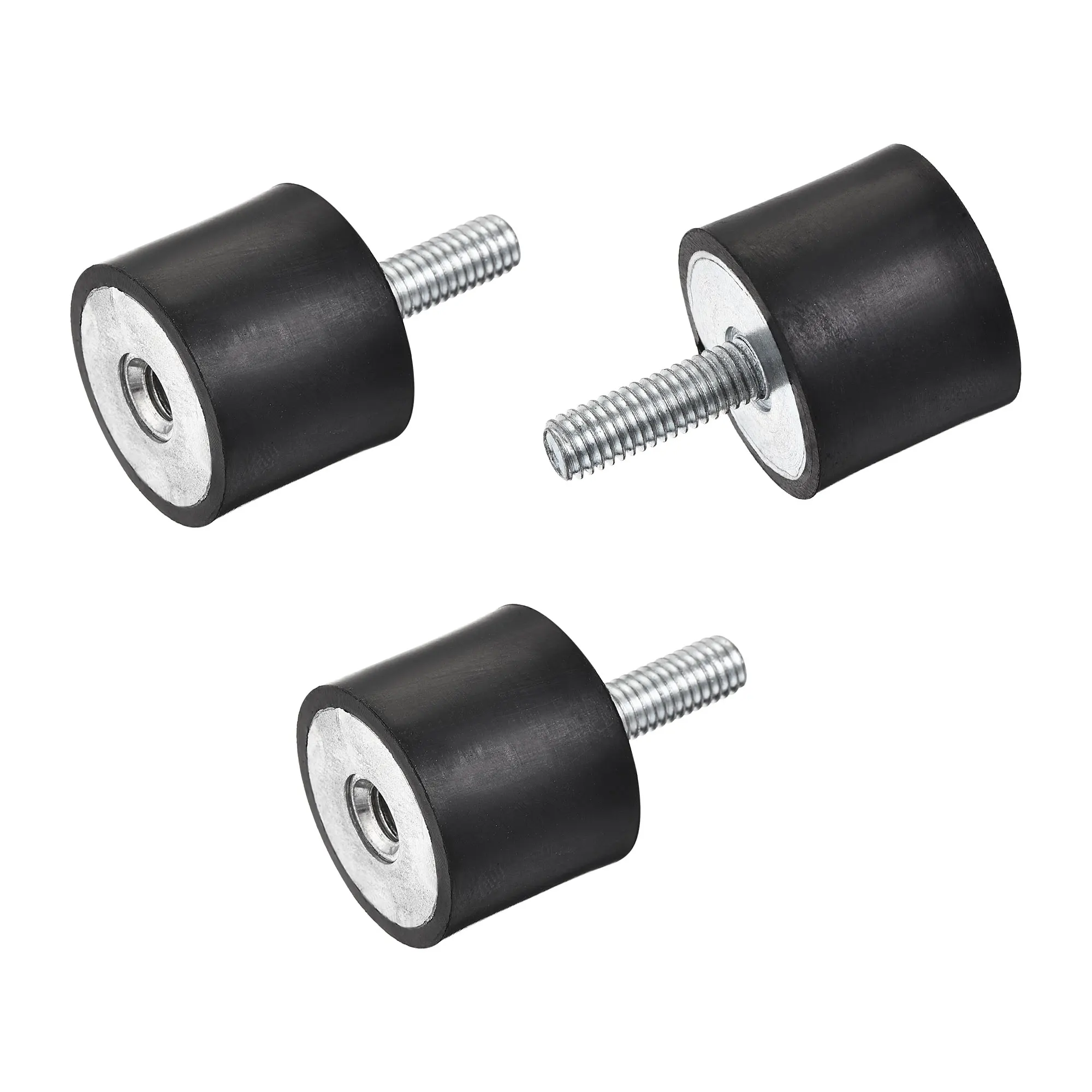 4 Soportes De Goma M6/M8, Soportes Aisladores De Goma, Montaje Antivibración, Elementos De Amortiguación Para Vibración, Para Compresores De Aire, Bomba De Motor, Motores De Bobina De Coche (VD20 X 15
