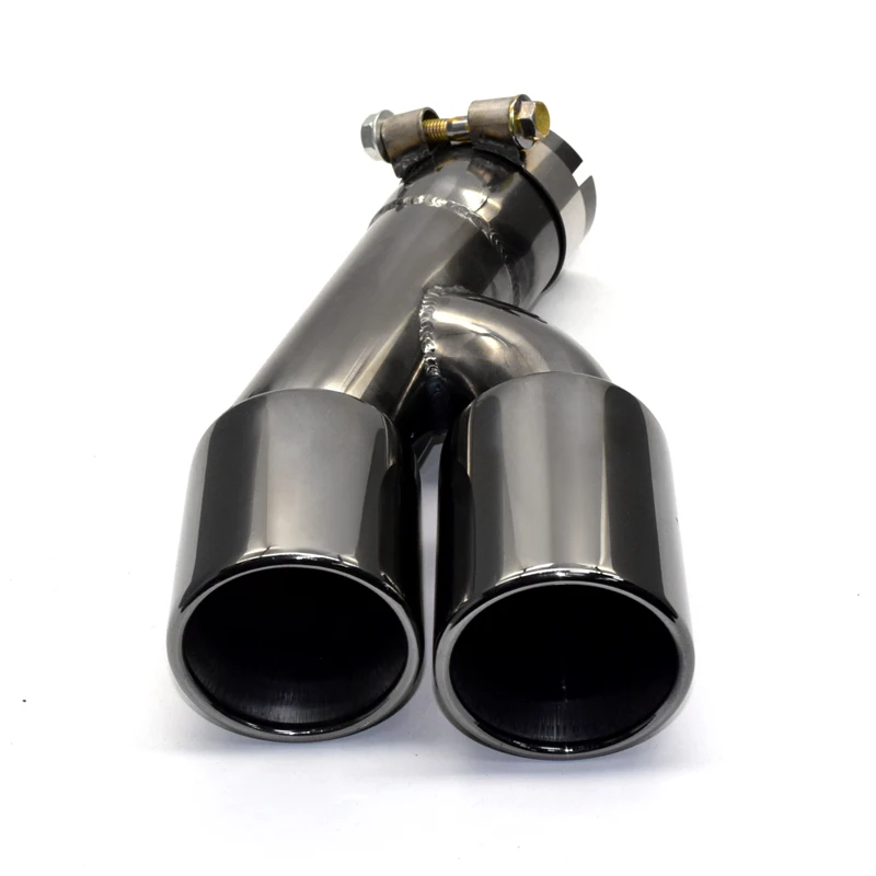 One pcs Stainless Steel Exhaust Titanium Black Double Out Muffler Tips Tailpipe For BMW 3 Series 320i 318i F30 2013-2016 | Автомобили и