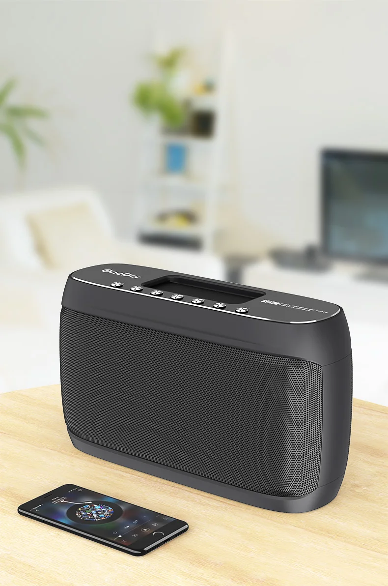 OneDer D1 сильные бас стерео колонки с DSP направляющий канал встроенный 5500 amh Hi-Fi Bluetooth динамик