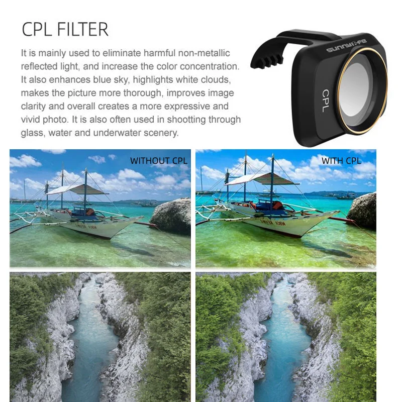 Профессиональный фильтр для DJI Mavic Mini UV CPL объектива камеры аксессуары
