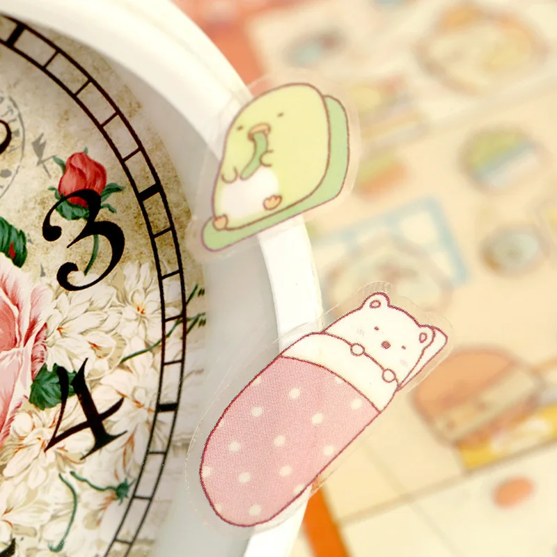 1 шт Kawaii мультфильм животное арбуз стикер ручной дневник для счетов DIY Украшение Стикер для канцелярских товаров