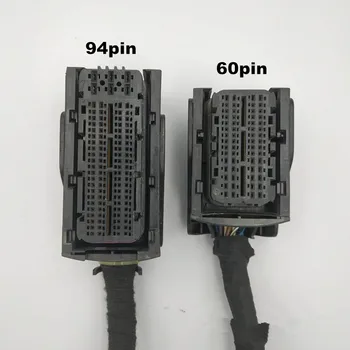 

1 kit ECU/EDC17/16 computer board plug 94 pin with 64pcs wire or 60 pin with 32 pcs wire socket wire harness ForVW AUDI