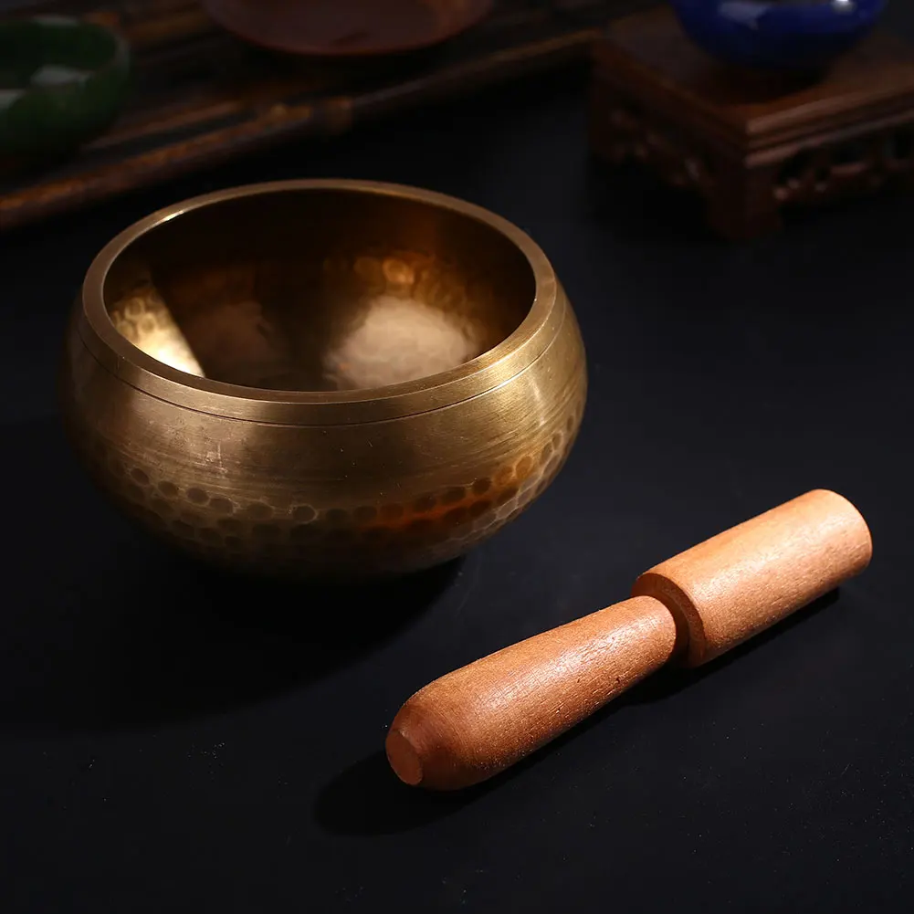 

Buddhism Copper Singing Bowl Handmade Yoga Meditation Buddha Sound Bowl 10.5CM
