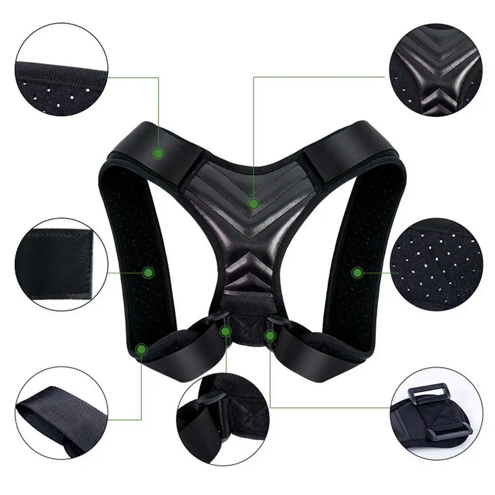 Back Brace Support Belt Adjustable Back Posture Corrector Clavicle Spine Back Shoulder Lumbar Posture Correction 3 size