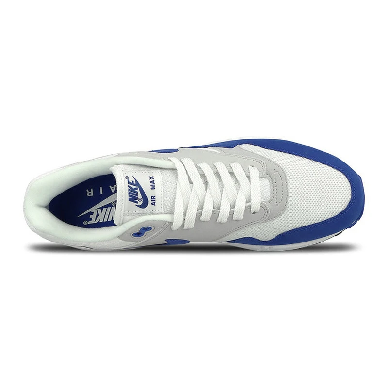 Оригинальные подлинные мужские кроссовки для бега Nike AIR MAX 1 ANNIVERSARY, классические уличные кроссовки, амортизирующие легкие удобные кроссовки 908375