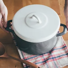 Японский Круглый утолщенный горячий суп горшок керамическая эмаль тушью общая Бытовая электромагнитная печь кухонная кастрюля