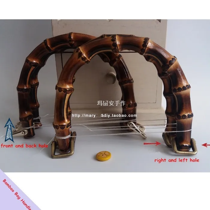 Китай Diy бамбуковый Кошелек Ручка сумка аксессуары Элегантность бамбуковая ручка сумки