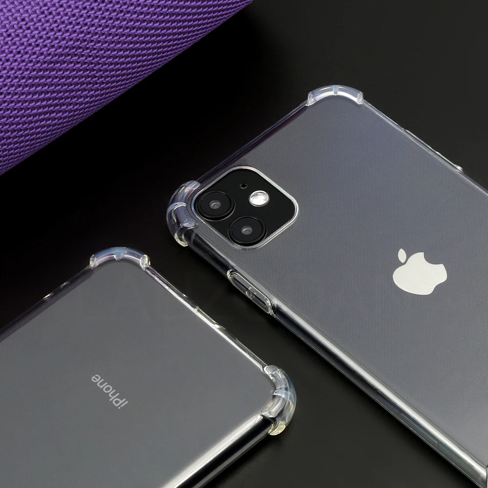 四角透明IP11手机壳-5