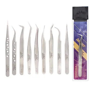 

Funmix Professional Eyelash Tweezers 3D/6D Volume Lashes Extension Fans Tweezer Excellent Closure Eye Makeup Tools