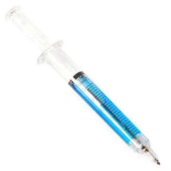 

4 Colours Injection Syringe Shape Ball Point Pen Nurse Doctor Gift 1pc New Pen School Stationery Needle Ballpoint Pen