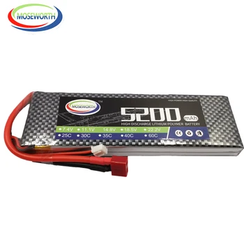 

RC LiPo Battery 2S 7.4V 5200mAh 25C 35C 60C For RC Aircraft Quadcopter Drone Helicopter Car Batteries LiPo 2S XT60-T Deans plug