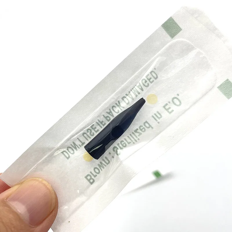 50 PCS NeedleTips Black 1RL/3RL Needle Caps For Permanent Makeup Dragon/Mosaic/Merlin Tattoo Machine