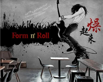

beibehang wallpaper for walls in rolls American rock beauty photo wallpaper music background wall papier peint mural 3d behang