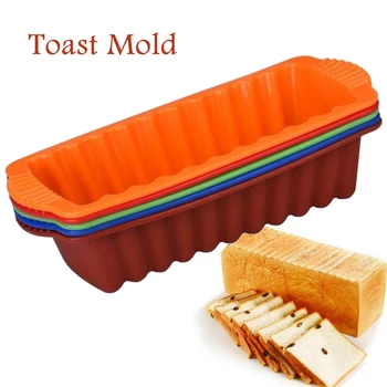 

High Temperature Rectangular Silicone Bread Pan Mold Toast Bread Mold Silicone Long Strip Toast Bread Mold for Baking Tools