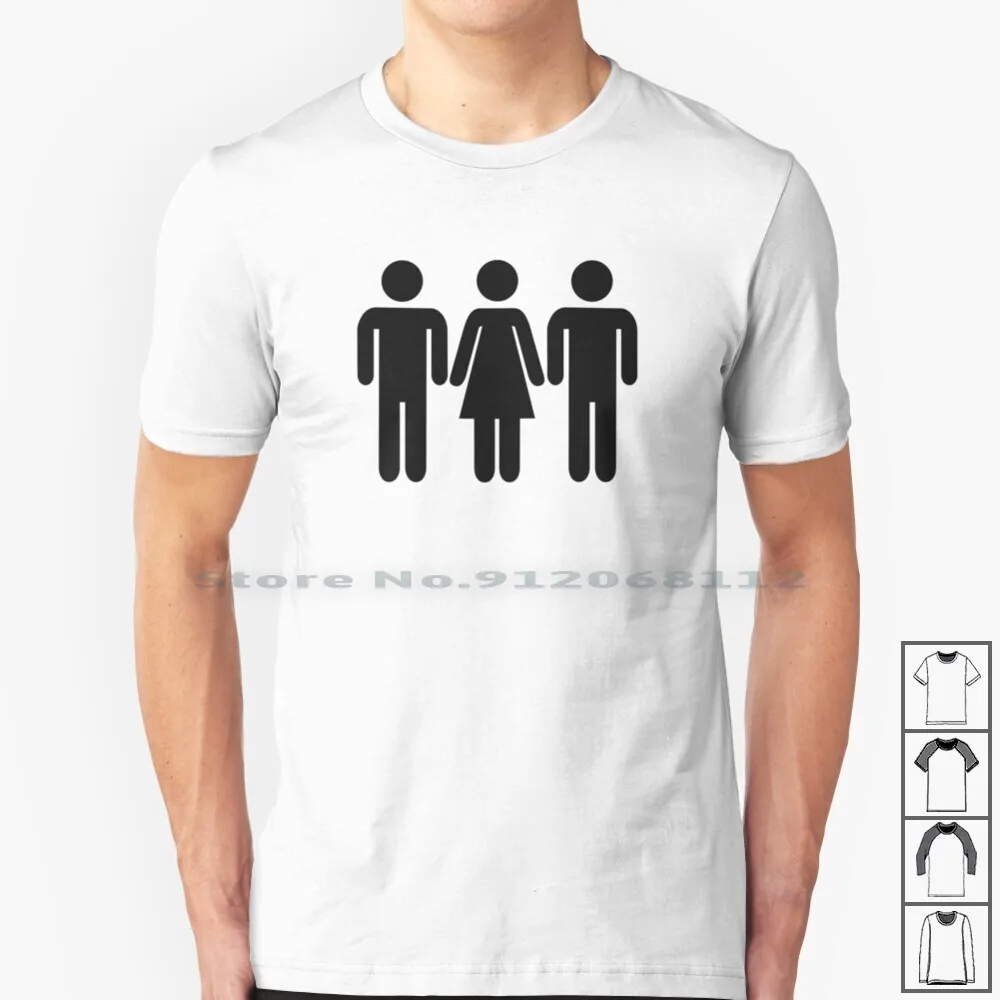 Threesome T Shirt 100% Cotton Couple image