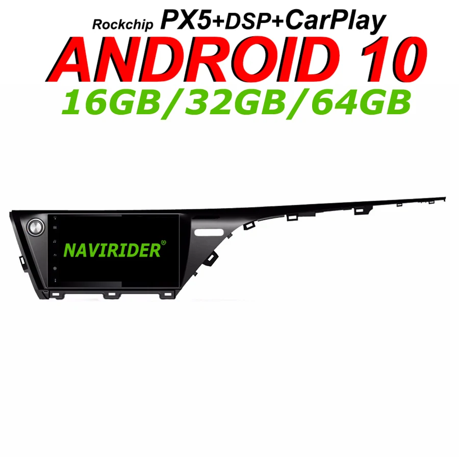 Navirider GPS навигация подходит для toyota camry 2018 10 1 дюймов полный сенсорный экран