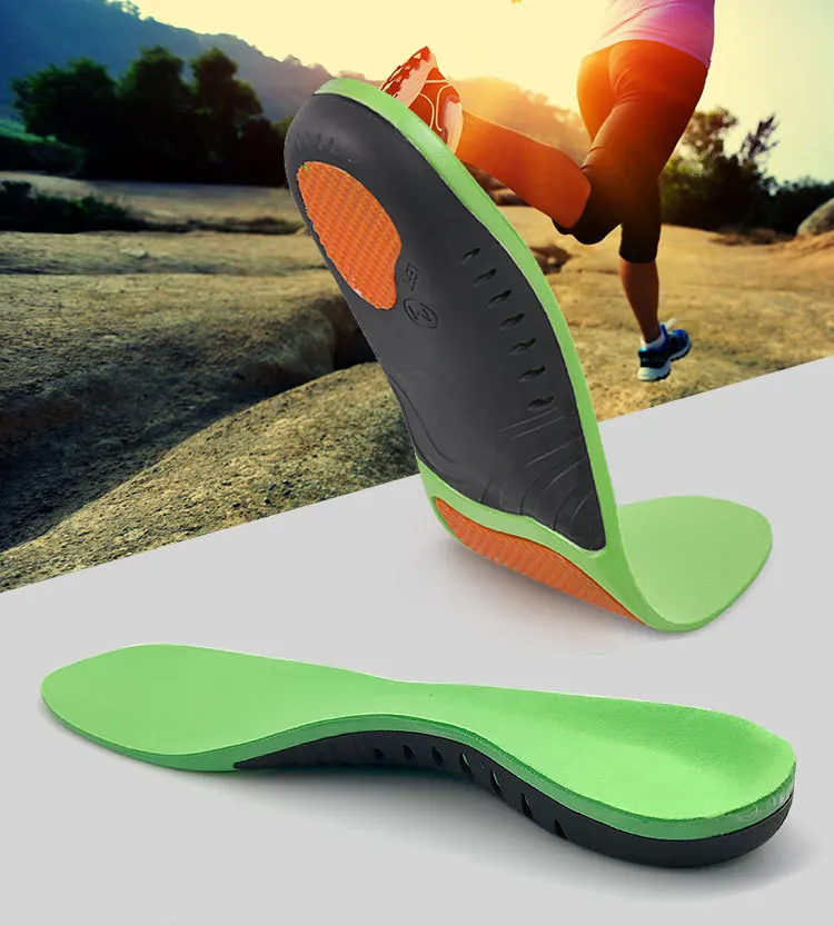 Corrective insole adult foot bow cushion support insole sand men's sports casual insole PU shock-absorbing massage mat