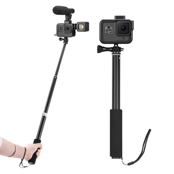 

Aluminum Alloy Protective Frame + Extension Pole Mount Housing Case Cover Shell Durable Protective Frame For Gopro Hero 8 Camera