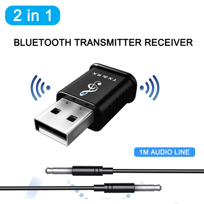 2 в 1 аудио приемник мини передатчик 5,0 Bluetooth 3,5 мм AUX передатчик стерео Bluetooth для автомобиля ПК ТВ Беспроводной адаптер ND998
