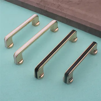 

KK&FING 1PC Modern Light Luxury Gold White Zinc Alloy Kitchen Cabinet Door Knobs and Handles Drawer Pulls Handle Handle Hardware