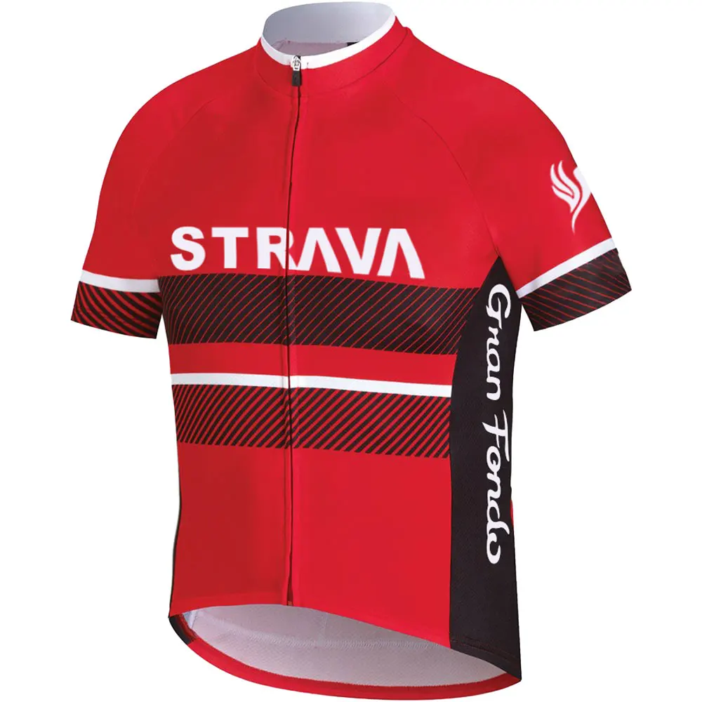 Strava 2020 Pro Team Лето Велоспорт Джерси с коротким рукавом мужская Aero горные MTB