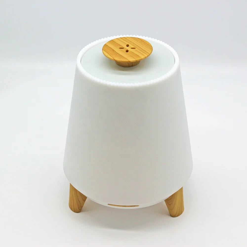 NEWTHING ароматерапия эфирное масло диффузор Bluetooth Музыка аромат холодный туман увлажнитель с прикроватной смарт-лампой динамик для дома - Цвет: Wood Grain