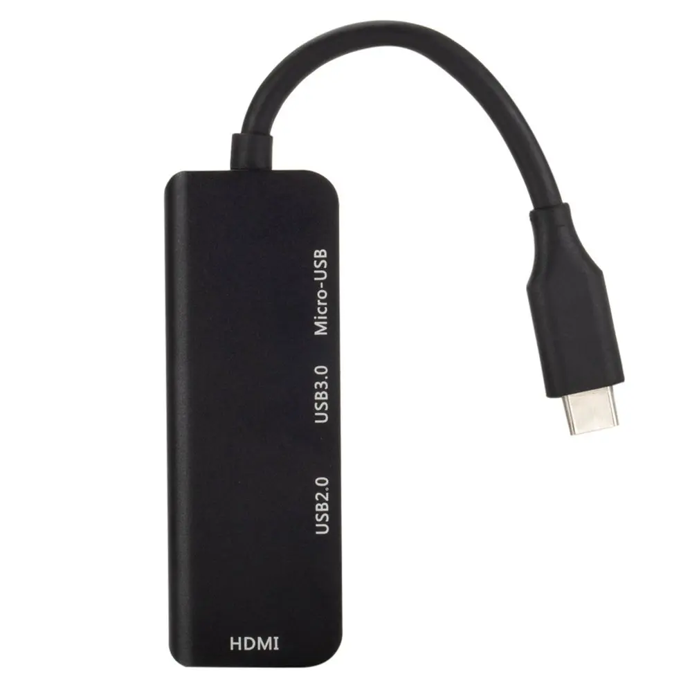 7 в 1 USB C концентратор USB-C к HDMI Micro SD/TF кард-ридер адаптер для MacBook samsung Galaxy S9/S8 huawei P20 Pro type C USB 3,0 концентратор