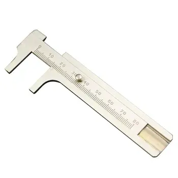 

1pc Vernier Calipers Brass 8CM Measuring Tool Metric Caliper for Factory Rulers