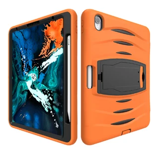 Детский чехол для Apple iPad Pro 11 планшет с держателем карандашей полный корпус прочный двойной слой гибридный защитный чехол - Цвет: orange