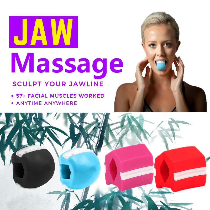 

Jawzrsize Face Masseter men facial pop n go mouth jawline Jawrsize Jaw Muscle Exerciser chew ball chew bite breaker training