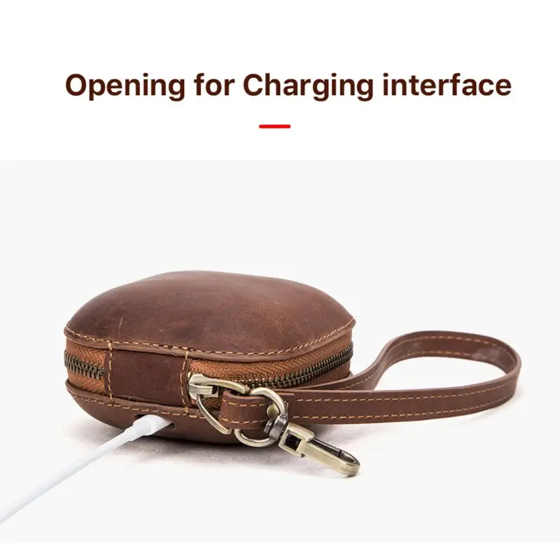 Anti scratch Leather Case Protective Cover with Lanyard for Beats Powerbeats Pro Wireless Bluetooth Headphones