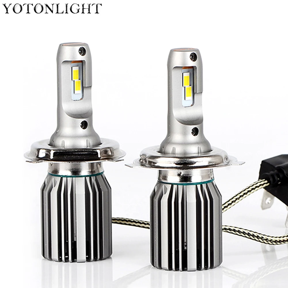 

YOTONLIGHT 2 pcs 60W 13200LM Super Led H4 Bulb Headlight H7 H11 Led Lamp H1 9005 9006 HB3 HB4 9004 9007 H13 6500K Auto Light 12V