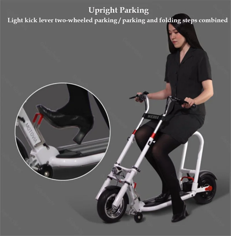 Electric Scooter Bicycle Full Folding Two Wheels Electric Bicycle Motorcycle 10 Inch 48V 350W Portable Electric Bike For Adults (37)