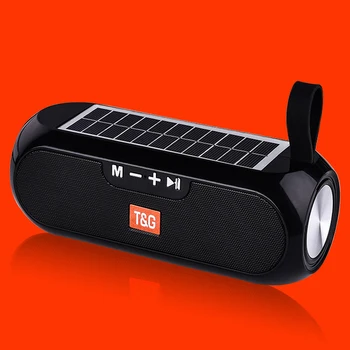 

Portable Column WirelessBluetooth bass Speaker Stereo Music Box Solar Power Bank Boombox waterproof USB AUX FM radio super bass