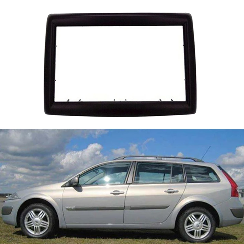 Для Renault-Megane II 2003-2009 2Din Аудио панель модификация панель DVD навигационная Панель рамка Автомобильная панель стерео радио Панель