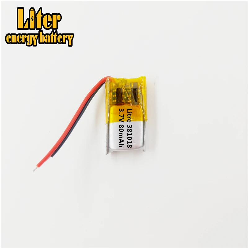 

3.7V lithium polymer battery 381018 361020 361018 401018 80mAh Bluetooth Battery