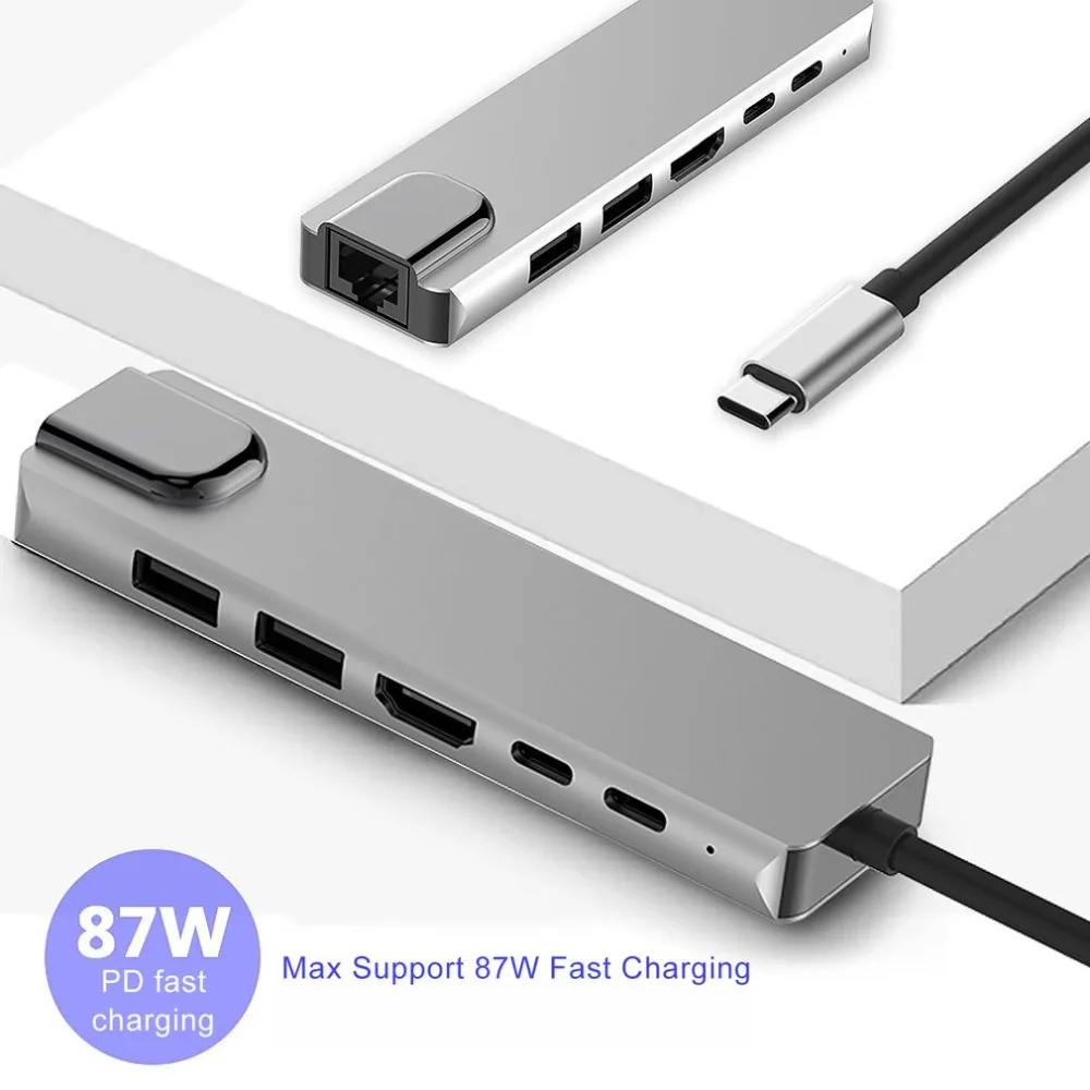 3 in 1 HUB Tpye-C to Micro USB 3.0 2.0 HDMI Thunderbolt Splitter Adapter Compatible for MacBook Pro For Samsung