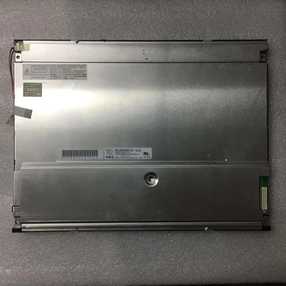 

NL8060BC31-42E NL8060BC31-42 12.1 inch 800*600 LCD Display Panel for Industrial Equipment