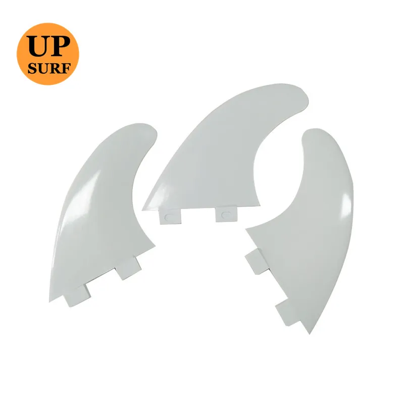 Surf Fin M fins Surf Double Tabs Fins set White color 5 sets fins Sales Cheap Plastic Fins