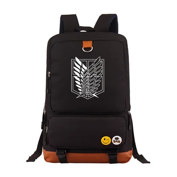 

Luminous Anime Attack on Titan Cosplay Laptop Bag Daypack Bookbag Backpack School Bag