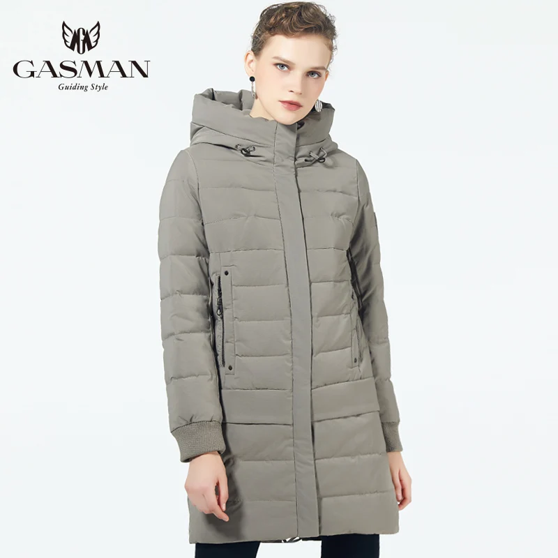 732 army green GASMAN пуховик куртка зимняя женская теплая парка с капюшоном пальто Высокого качества Женская новая зимняя коллекция ветрозащитная куртка - Цвет: 732 army green