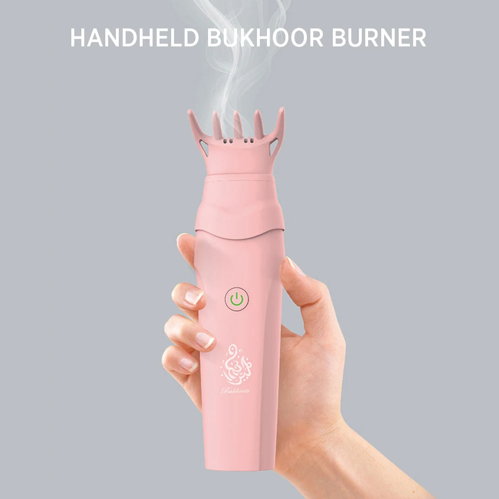 Elektrischer Bakhoor Ramadan Dukhoon Arabischer Aromadiffusor für Zuhause, Büro, Auto, wiederaufladbarer tragbarer Mini-Räucherbrenner mit USB-Stromversorgung_voghion.com