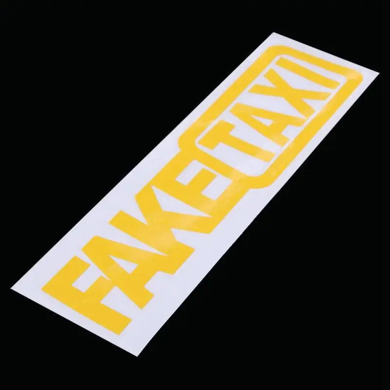 Car Sticker FAKE TAXI Reflective For VW Golf 4 Ford Focus 3 Toyota Auris Seat Exeo Bmw E46 Exterior Parts | Автомобили и