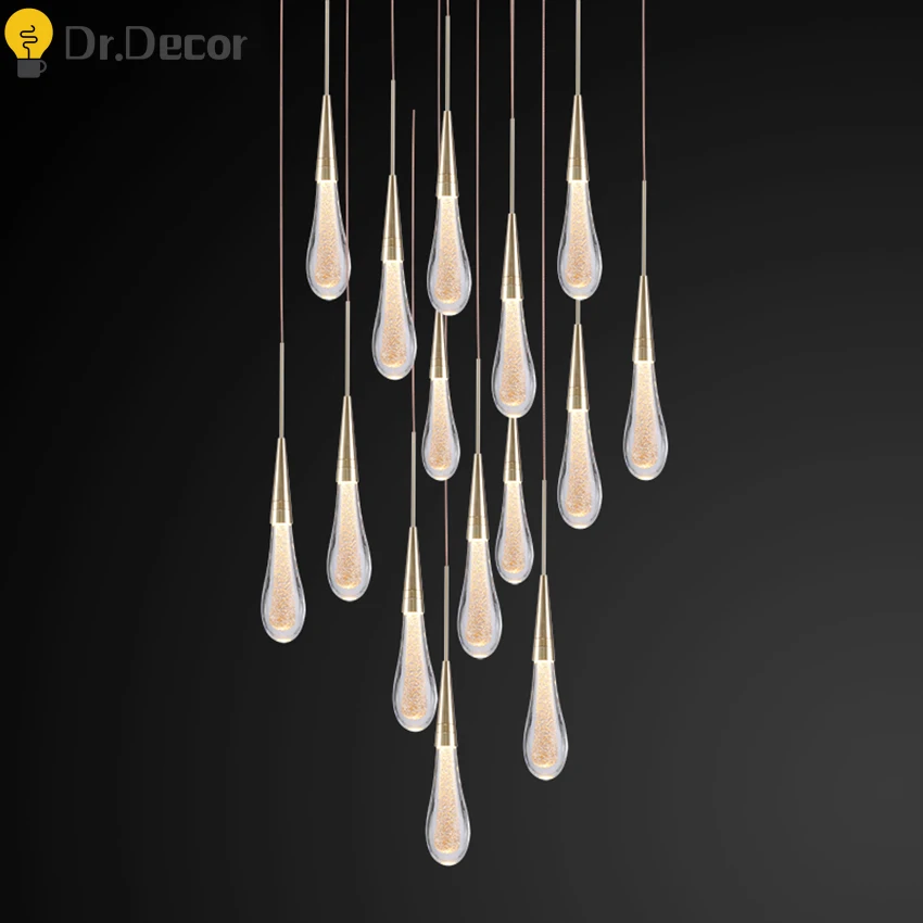 

Nordic Crystal Luxury Pendant Lights Modern Decor Vanity Light Pendant Lamp Living Room Indoor Lighting Hanglamp Light Fixtures